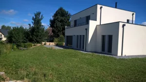 Aménagement paysager à Fleury sur Orne, réalisation Paysages Conseil