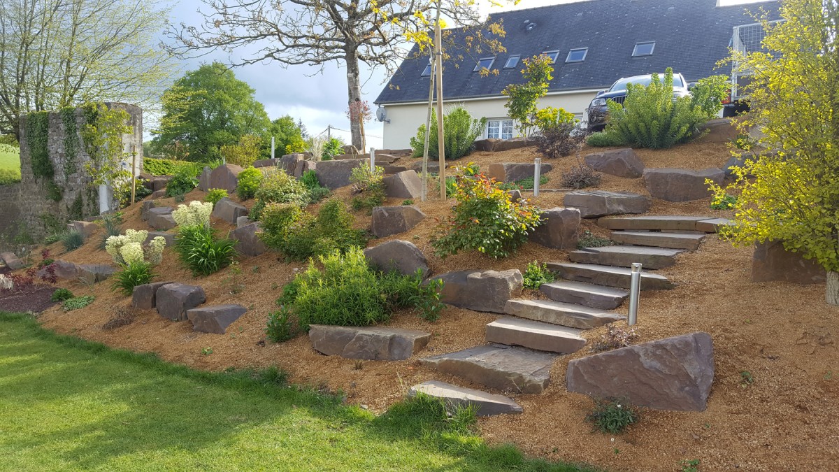Rocaille de jardin
