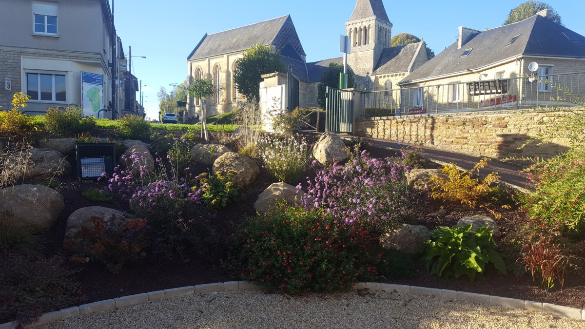 Rocaille de jardin