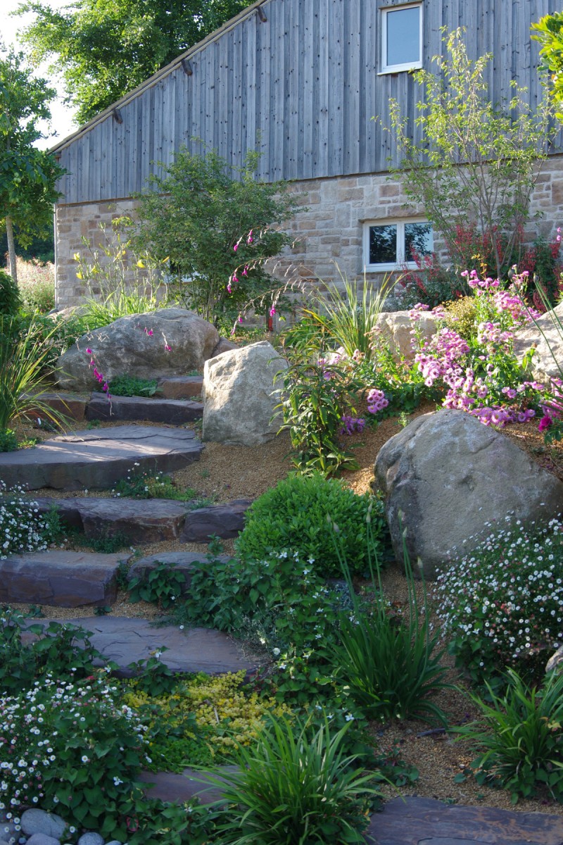 Rocaille de jardin