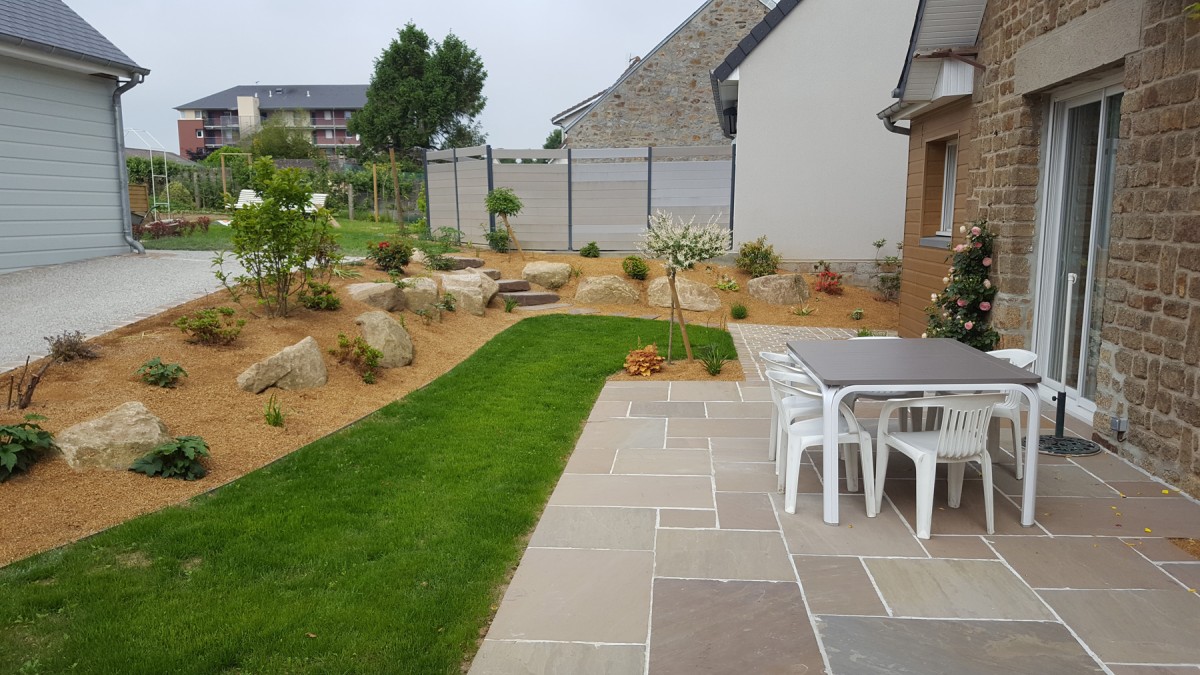 Rocaille de jardin