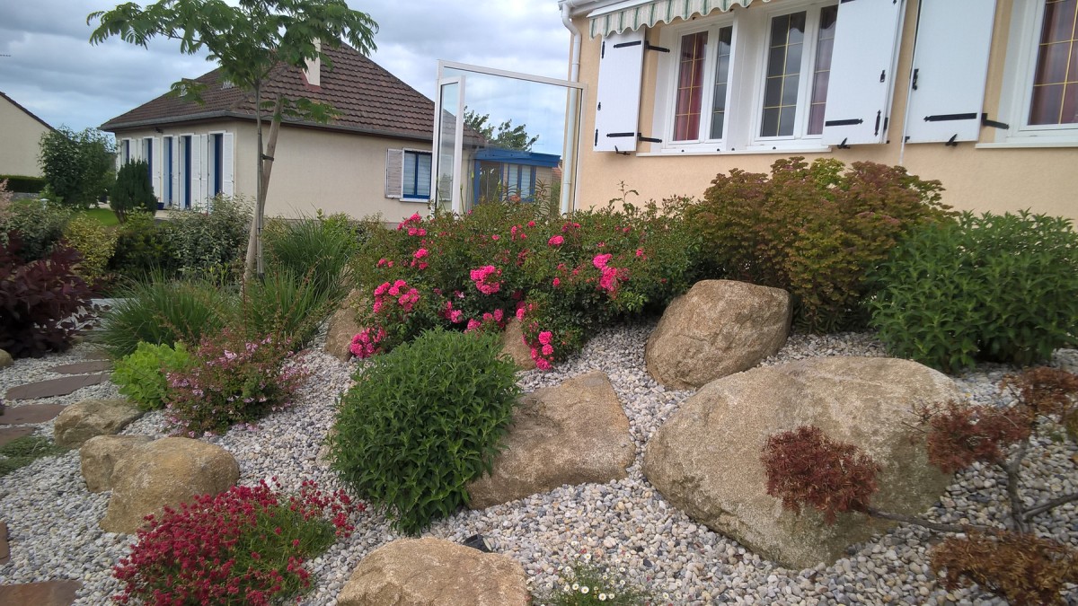 Rocaille de jardin