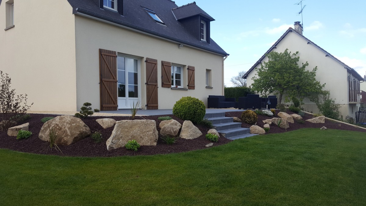 Rocaille de jardin