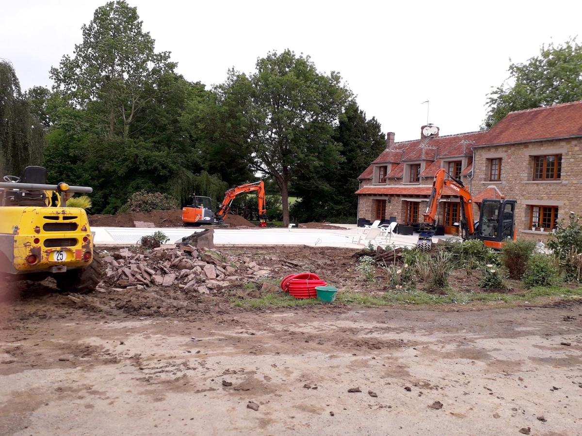 Terrassement de jardin