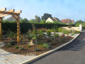 Un coin de repos à Bourg Vallée, Manche, réalisation Paysages Conseil