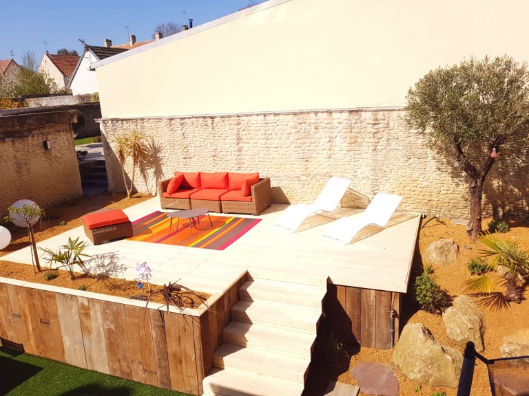 Un jardin de ville technique à Colleville-Montgomery, Calvados