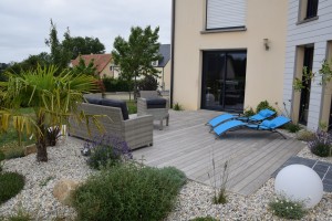Aménagement paysager à Monceau en Bessin, Calvados, réalisation Paysages Conseil