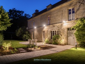 Aménagement d&rsquo;une maison de caractère à Bény-Sur-Mer-Calvados, réalisation Paysages Conseil