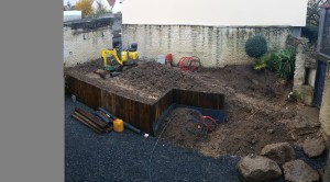Un jardin de ville technique à Colleville-Montgomery, Calvados, réalisation Paysages Conseil