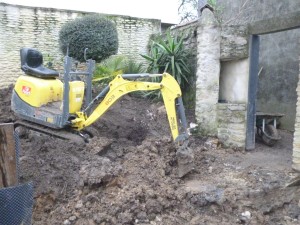 Un jardin de ville technique à Colleville-Montgomery, Calvados, réalisation Paysages Conseil