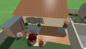 Un jardin de ville technique à Colleville-Montgomery, Calvados, réalisation Paysages Conseil