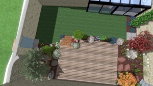 Un jardin de ville technique à Colleville-Montgomery, Calvados, réalisation Paysages Conseil