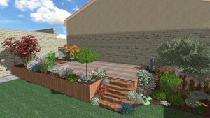Un jardin de ville technique à Colleville-Montgomery, Calvados, réalisation Paysages Conseil