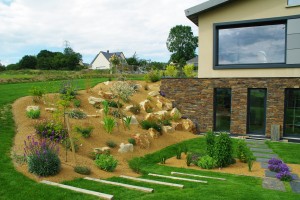 Jardin moderne et fonctionnel, Manche, réalisation Paysages Conseil