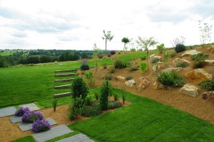Jardin moderne et fonctionnel, Manche, réalisation Paysages Conseil