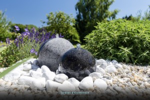 Une terrasse unique, Calvados, réalisation Paysages Conseil