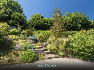 Une terrasse unique, Calvados, réalisation Paysages Conseil