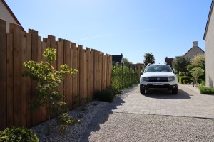 Une entrée drainante et fonctionnelle, Calvados, réalisation Paysages Conseil