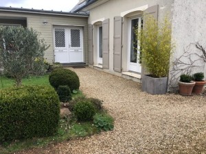 Une entrée drainante et fonctionnelle, Calvados, réalisation Paysages Conseil