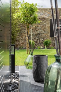 Un jardin de ville contemporain, Manche, réalisation Paysages Conseil