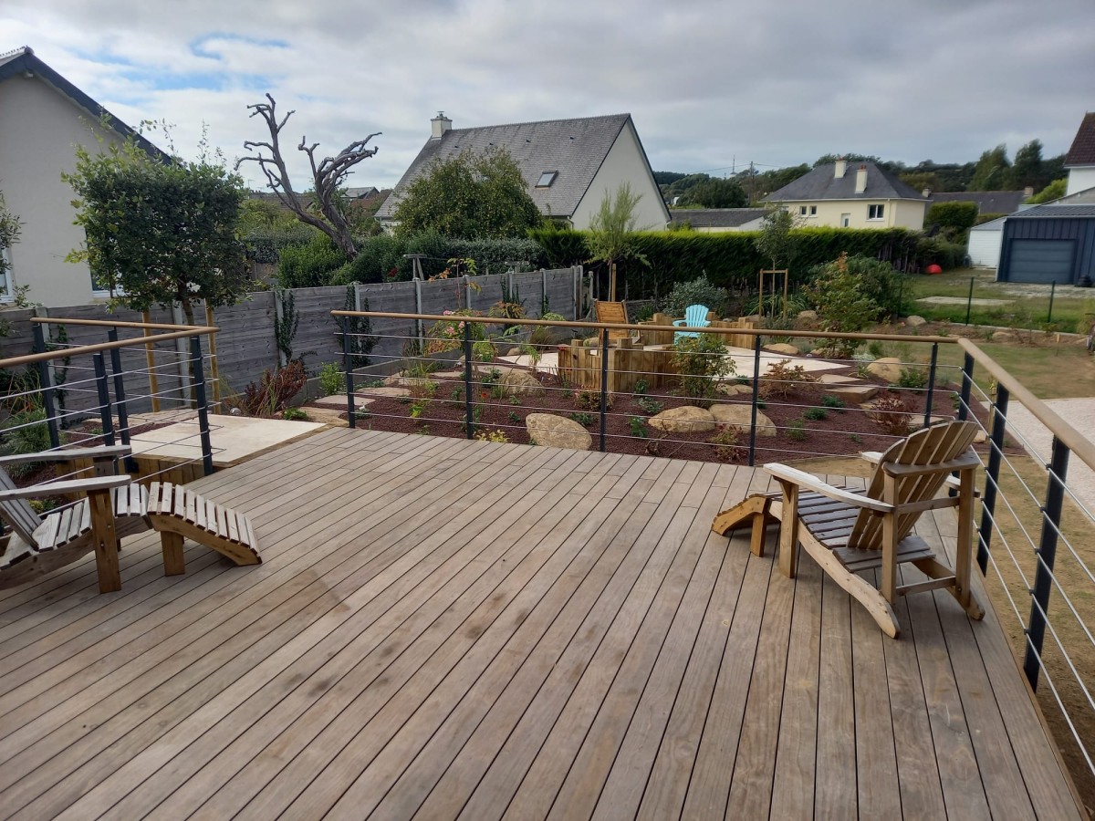 Aménagement de terrasse en bois