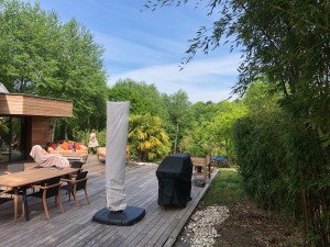 Aménagement de piscine proche de Caen, réalisation Paysages Conseil
