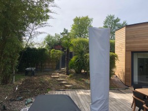 Aménagement de piscine proche de Caen, réalisation Paysages Conseil