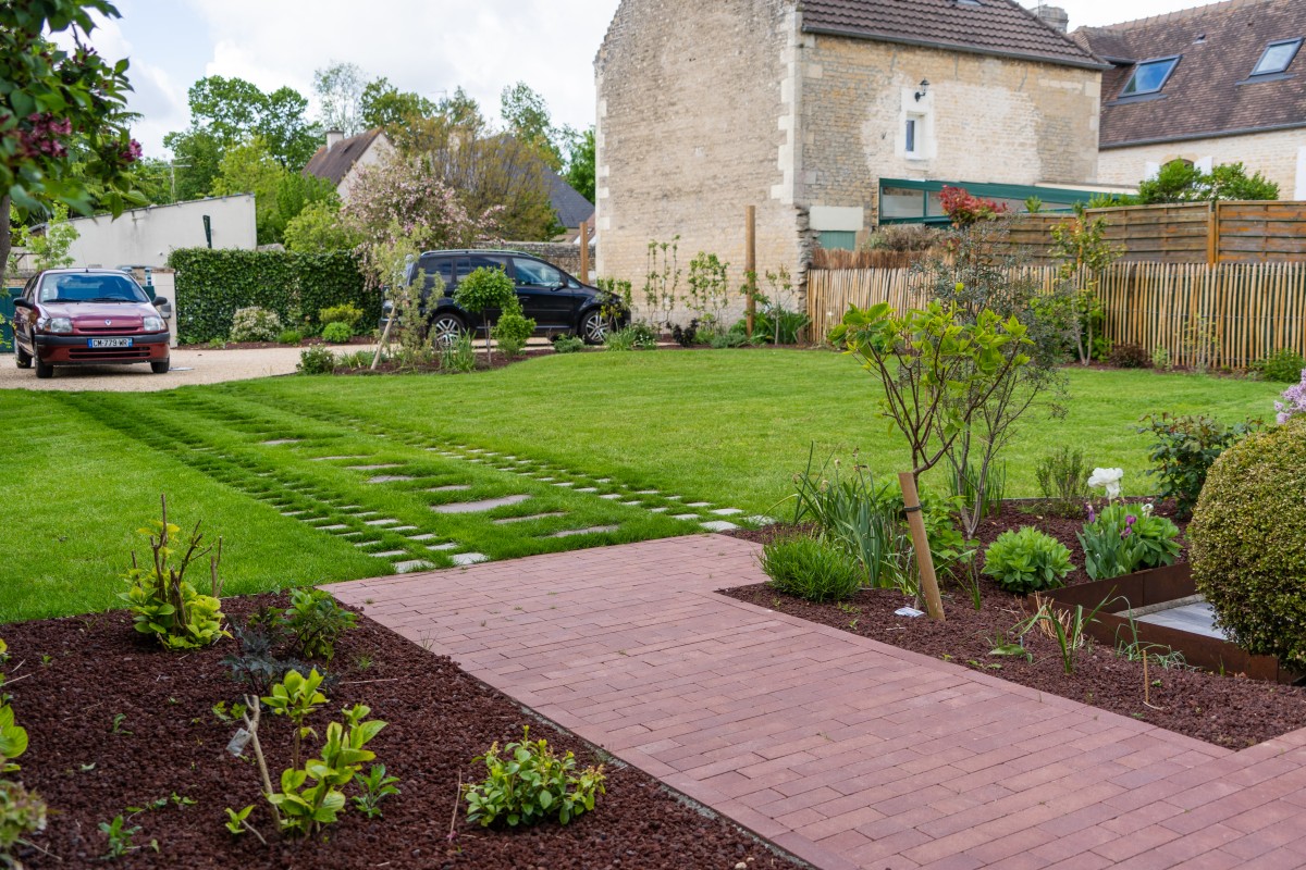 Pose de pavés