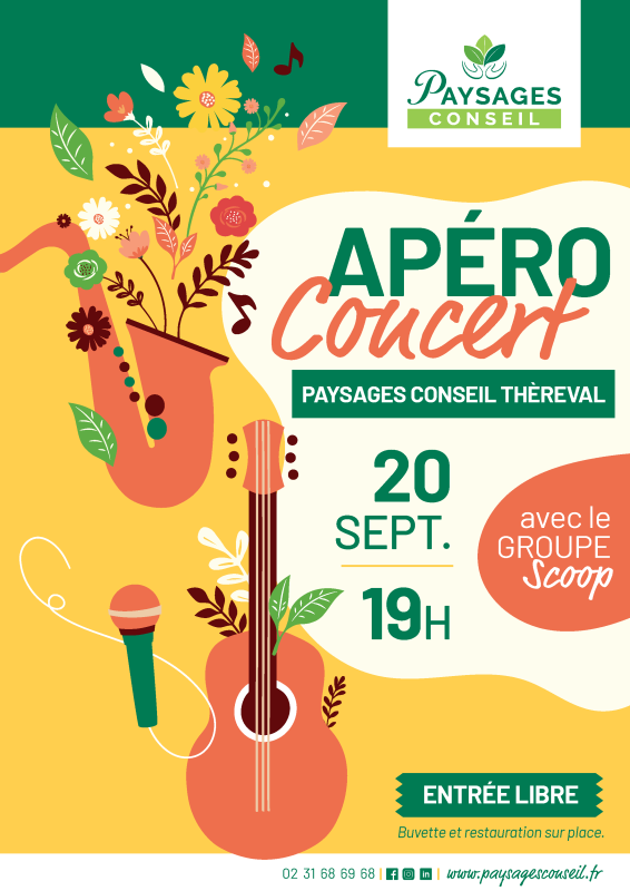 Apéro Concert 20 Sept – Paysages Conseil Manche