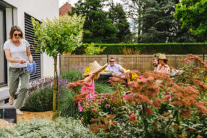Jardin d&rsquo;une maison contemporaine dans l&rsquo;Orne, réalisation Paysages Conseil