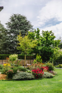 Jardin d&rsquo;une maison contemporaine dans l&rsquo;Orne, réalisation Paysages Conseil